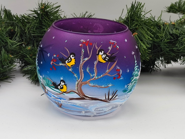 Windlicht Winterlandschaft, Farbverlauf - UKR